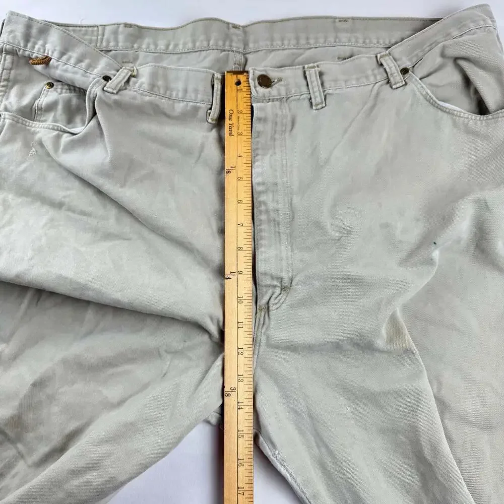 Wrangler Rugged Wear Men's Beige Carpenter Utility Jeans